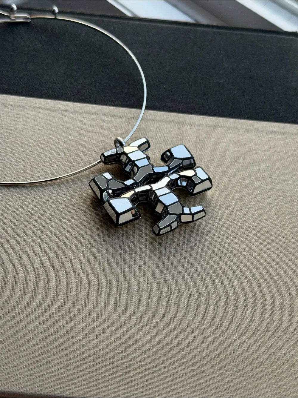 Tory Burch Mosaic T Logo Pendant Necklace